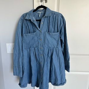 Free people denim dress / tunic